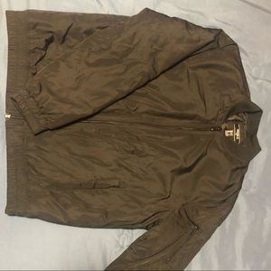 Padded bomber black jacket